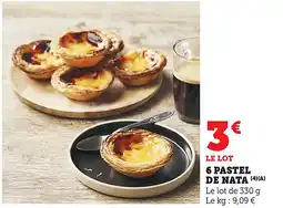 Maximarché 6 pastel de nata offre