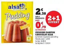 Maximarché Pudding parfum chocolat alsa offre