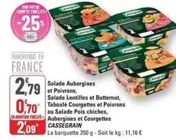 G20 Cassegrain - salade aubergines et poivrons offre