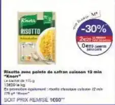 Monoprix Knorr - risotto avec polate de safran cuisson 12 min offre