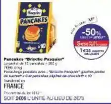 Monoprix Pasquier - pancakes offre