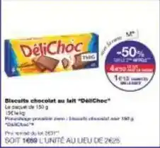 Monoprix Délichoc - biscuits chocolat au lait offre