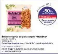 Monoprix Hari & co - eminee végétal de pois surgelé offre