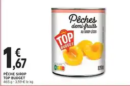 Intermarché Top budget - pêche sirop offre