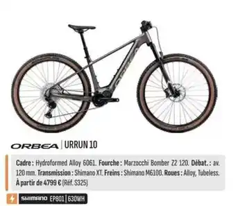 Culture Vélo Orbea - urrun 10 offre