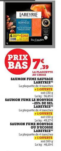 Maximarché Saumon fume sauvage labeyrie offre