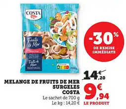 Maximarché Melange de fruits de mer surgeles costa offre