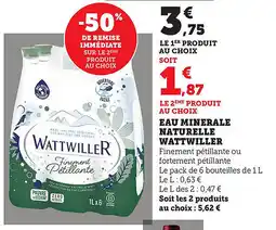 Maximarché Eau minerale naturelle wattwiller offre