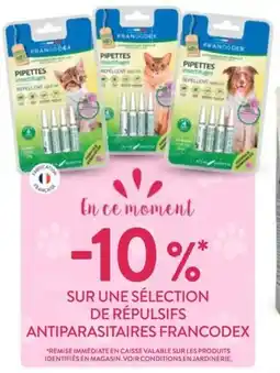 Delbard Sur une sélection de répulsifs antiparasitaires francodex offre