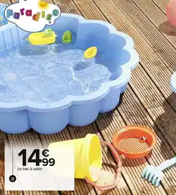 Carrefour Bac à sable coquille bleue offre