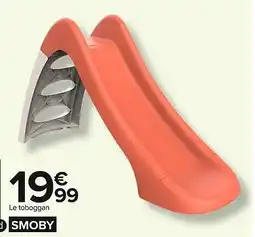 Carrefour SMOBY Toboggan kiddy rouge offre