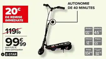 Carrefour Trottinette electrique enfant offre