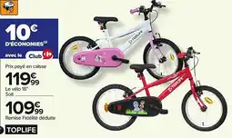Carrefour Velo 16 offre