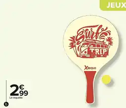 Carrefour Raquette beach ball offre