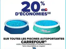 Carrefour Sur toutes les piscines autoportantes carrefour offre