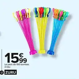 Carrefour Pack de 100 bombes à eau offre
