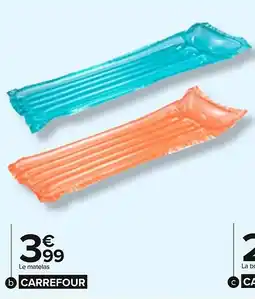 Carrefour Matelas gonflable transparent offre