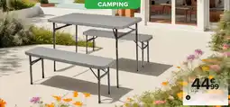 Carrefour Set 1 table et 2 bancs offre