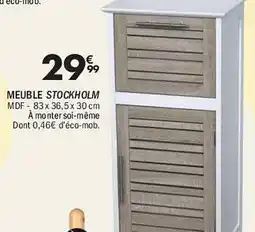 La Foir'Fouille Meuble stockholm mdf 83 x 36,5 x 30 cm offre