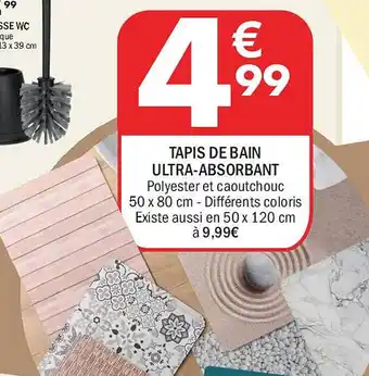 La Foir'Fouille Tapis de bain ultra-absorbant offre