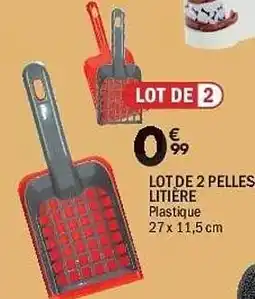 La Foir'Fouille Lot de 2 pelles litière offre