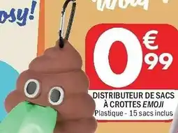 La Foir'Fouille Distributeur de sacs à crottes emoji offre