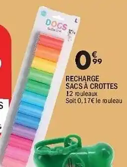 La Foir'Fouille Recharge sacs à crottes offre