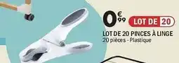 La Foir'Fouille Lot de 20 lot de 20 pinces Ă linge offre
