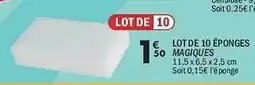 La Foir'Fouille Lot de 6 éponges magiques offre