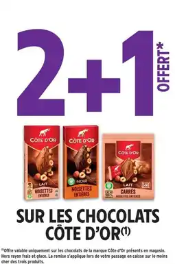 Intermarché Contact CÔTE D'OR Sur les chocolats offre