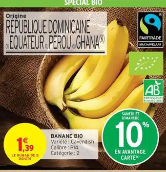 Intermarché Contact Banane bio offre