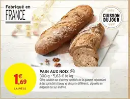 Intermarché Contact Pain aux noix offre