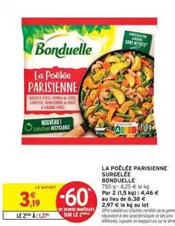 Intermarché Contact BONDUELLE La poêlée parisienne surgelée offre