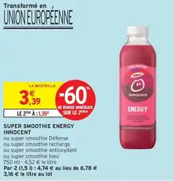 Intermarché Contact INNOCENT Super smoothie energy offre