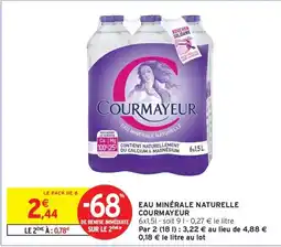 Intermarché Contact COURMAYEUR Eau minérale naturelle offre