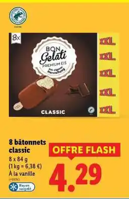 Lidl 8 bâtonnets classic offre