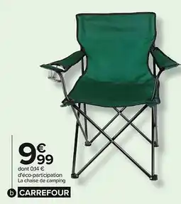 Carrefour Chaise de camping pop up offre