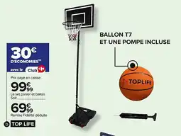 Carrefour Set panier de basket 2.60 m avec ballon taille 7 offre