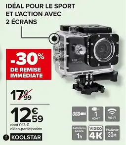 Carrefour Camera sport 1080p offre