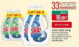 Match Lessive liquide skip offre