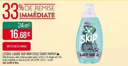 Match Lessive liquide skip mon cycle court parfait offre