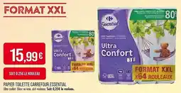 Match Papier toilette carrefour essential offre