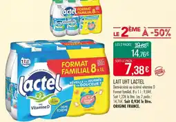 Match Lactel Lait UHT offre