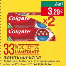 Match Colgate Dentifrice blancheur offre