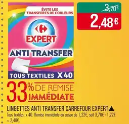 Match Carrefour Expert Lingettes anti transfer▲ offre