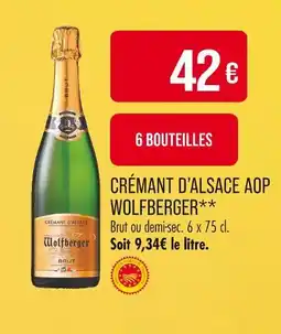 Match Wolfberger Crémant d'Alsace AOP offre