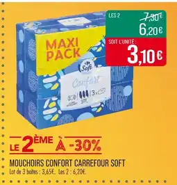 Match Carrefour Soft Mouchoirs Confort offre