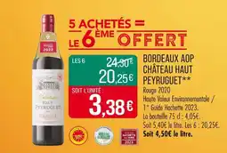 Match Château Haut Peyruguet Bordeaux AOP Château Haut Peyruguet offre