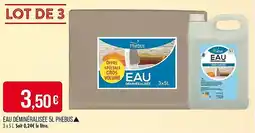 Match Eau déminéralisée phebus offre