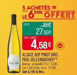 Match Paul Gellenbacher Alsace AOP Pinot Gris offre